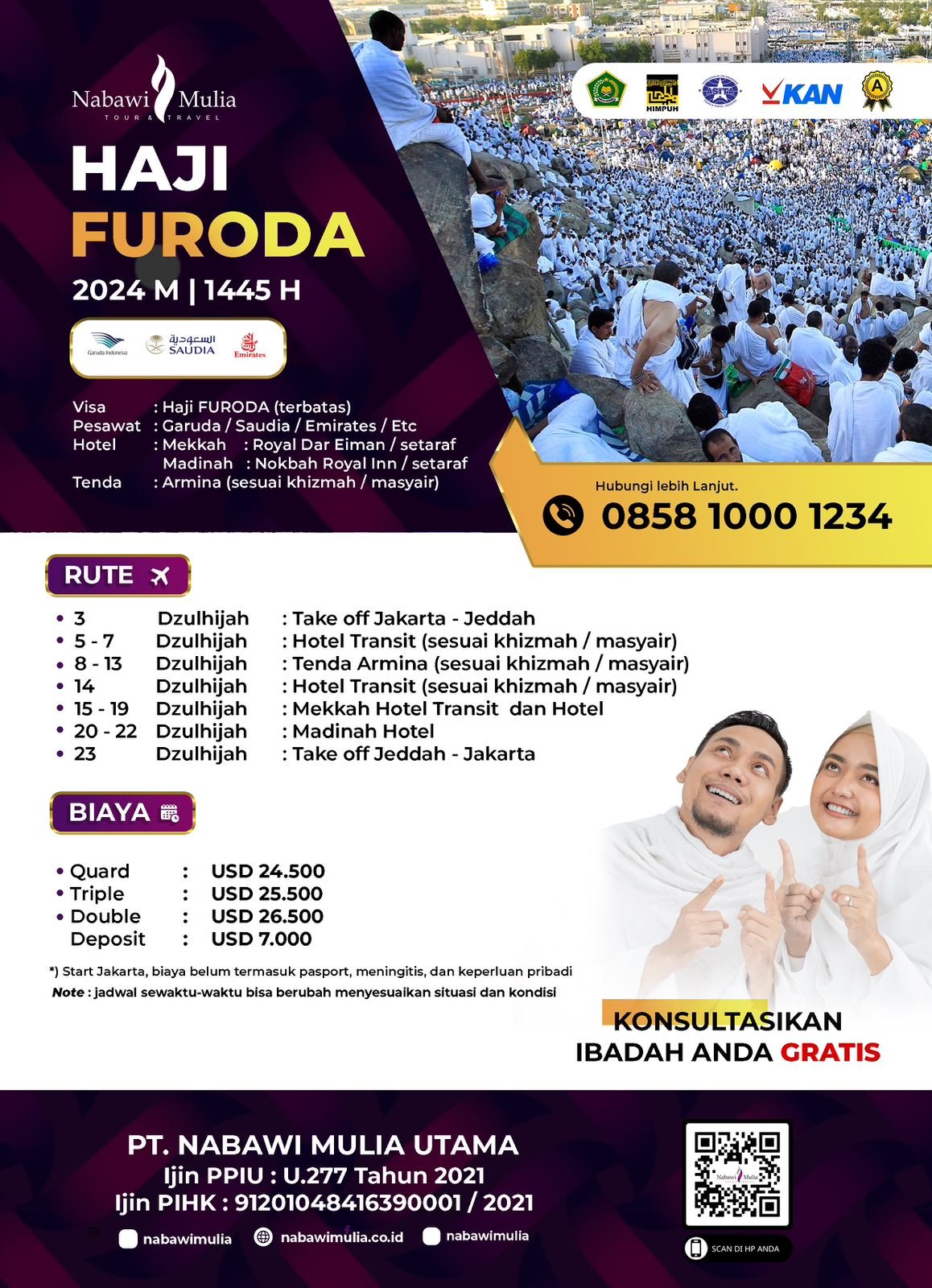 haji furoda nabawi mulia